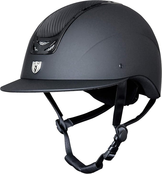 TIPPERARY EQUESTRIAN Horse Riding Helmet - Royal Wide Brim - English Style Protective Horseback Riding Apparel - Safety Helmet with Cooling Ventilation