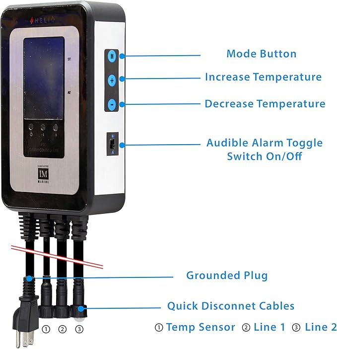 Innovative Marine Helio PTC Smart Reef Aquarium Heater (700 Watt - [2 x 350W])