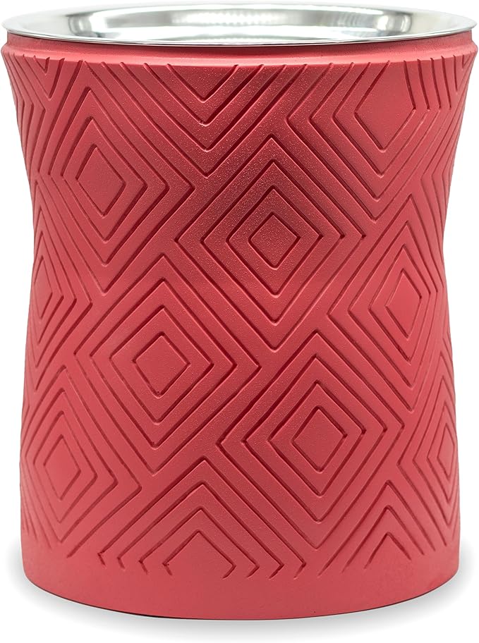 Pet Junkie Santa Fe Single Elevated Dog Bowl Stand with Removable Stainless Steel 44oz Inner Bowl for Medium to Large Breed - Raised Dog Food or Water Station (Large, Coral Pink)