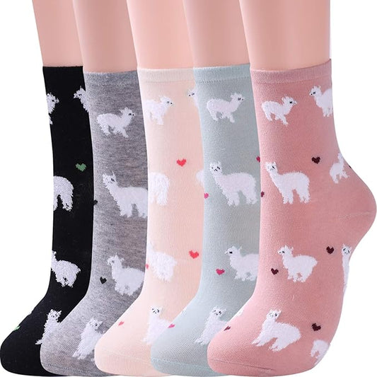 Jeasona Women's Cat Socks Cat Gifts Cute Animal Socks Dog Owl Gifts for Women