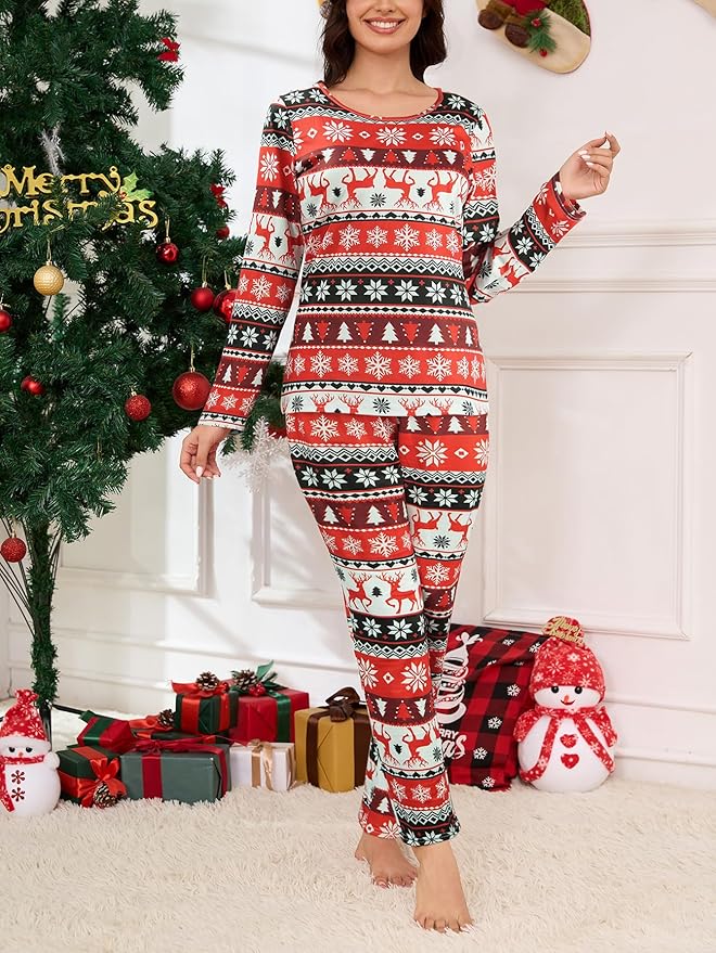 YIJIU Women's Sleepwear Long Sleeve Top and Pants Pajama Set Panda Print Nighty