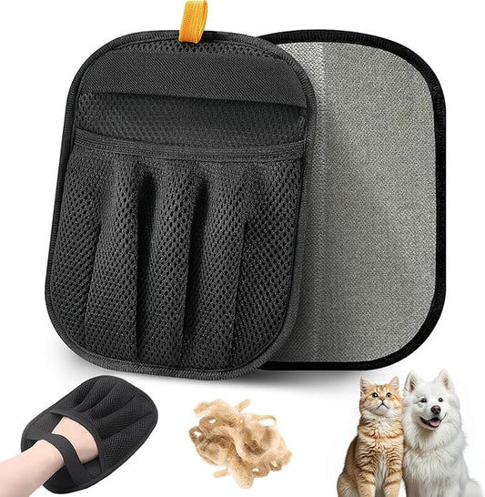 2025 Electrostatic Pet Hair Remover Glove for Cats & Dogs Upgraded Five-Finger Pet Hair Gloves for Clothing, Couch, Carpet, Furniture, Great Alternative to Pet Lint Roller