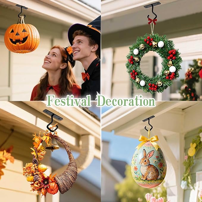 AJART Ceiling Hooks for Hanging Plants: Iron Plant Hanger for Wall Mount - 4 Pack/2.5 Inch Ceiling Hook for Indoor Use