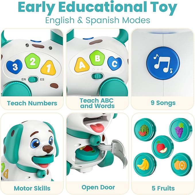 Puppy Toy for 1 Year Old Boy Gift, Educational Baby Toy 6-12-18 Month, 1st Birthday Gifts for 1 Year Old Boy Girl, Musical Infant Toys for 7 8 9 10-12 Month