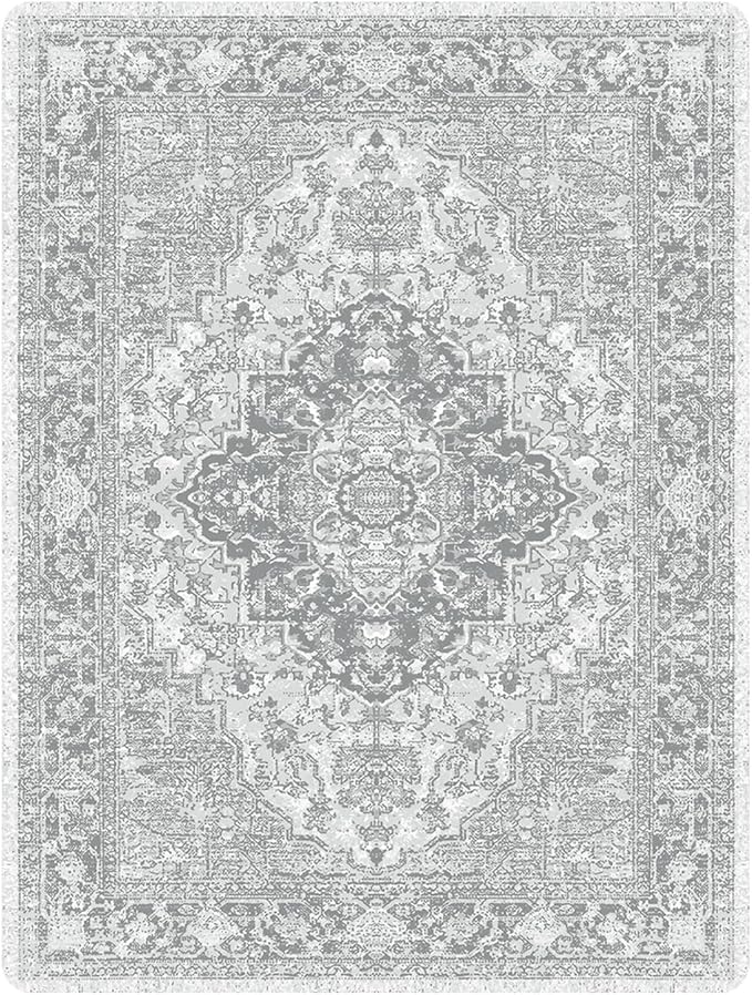 nunubaby Washable Pee Pads for Dogs, Stylish, Non-Slip and Leak-Proof Pee Pads. Reusable Potty Pads for Dogs for Crates and Floors.(Gray/Geo, 18" x24")