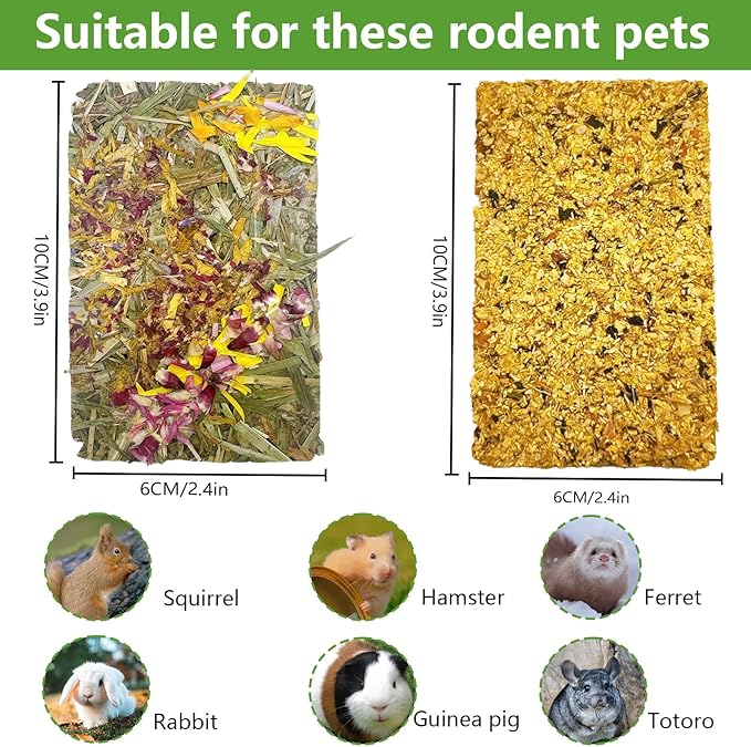 Hamiledyi Rabbit Chew Toys 24 Pieces Guinea Pig Chew Toys for Teeth Natural Grinding Teeth for Chinchilla Bunny Hamster Gerbil Rat Small Animals