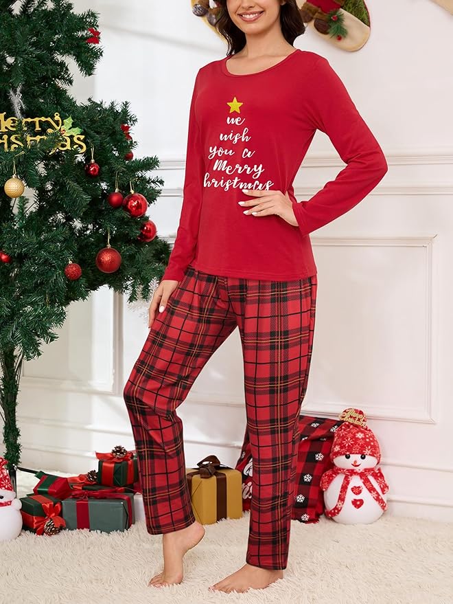 YIJIU Women's Sleepwear Long Sleeve Top and Pants Pajama Set Panda Print Nighty