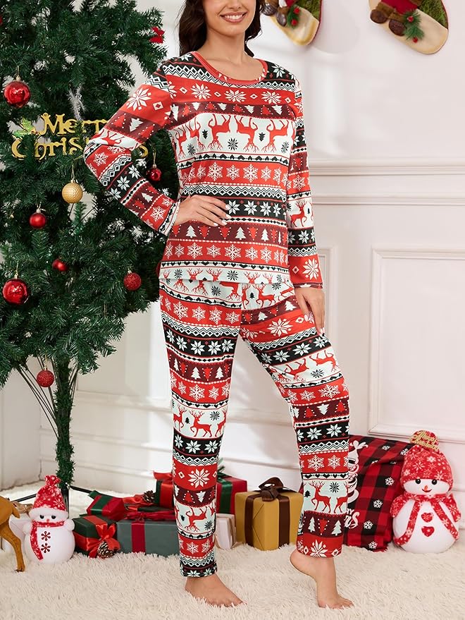 YIJIU Women's Sleepwear Long Sleeve Top and Pants Pajama Set Panda Print Nighty