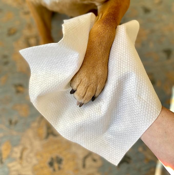 StripHair Bamboo Cloth Wipes Extra Large Reusable for Dog Pet Horse Coat Grooming and All Purpose - 2 Pack Combo: 2 Size Cloths: 12x12in and 8x8in