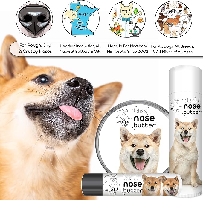 The Blissful Dog Shiba Inu Unscented Nose Butter, 1-Ounce