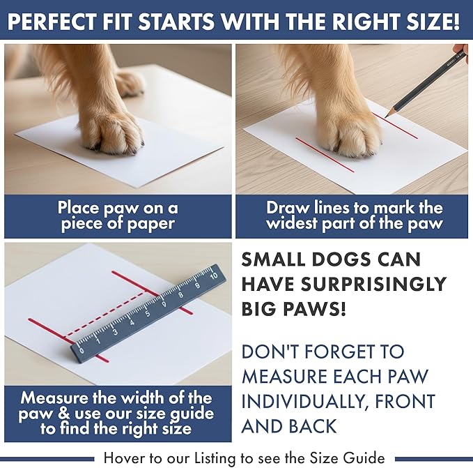 Spark Paws Dog Shoes, Waterproof Dog Boots for Medium to Large Dogs, Non Slip, Breathable Dog Booties and Paw Protectors - 4PCS Doggie Hiking Boots with Reflective Straps - Red, Size 8