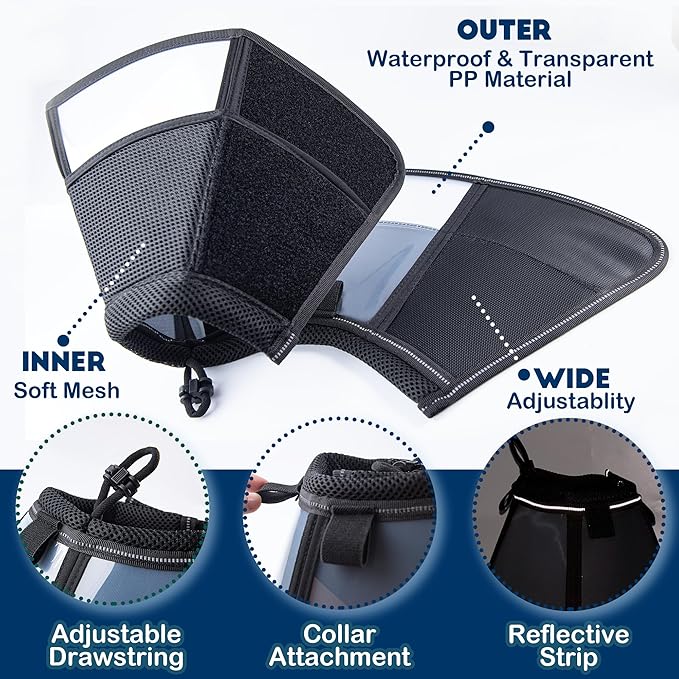 Soft Dog Cone Collar, Comfortable Pet Recovery Neck Collars After Surgery for Extra Large Dogs, Plastic Breathable Elizabethan Dog Head Circle Stop Licking, Adjustable Cones 37cm Long (XXL Pink)