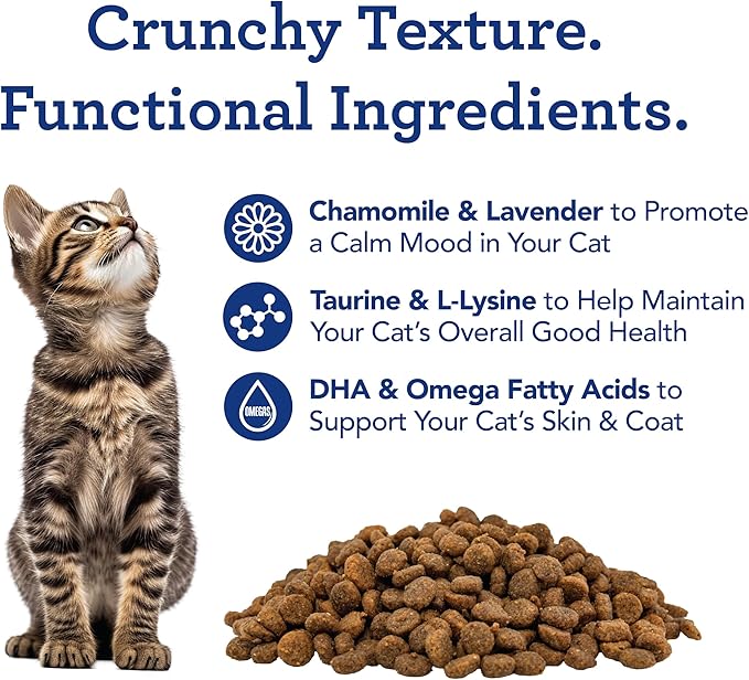 Get Naked Cat Calming Treats | Crunchy Salmon & Cheese Flavor | Feline Anxiety Relief & Stress Control | Grain-Free Cat Calming Product | Made in USA 2.5 oz