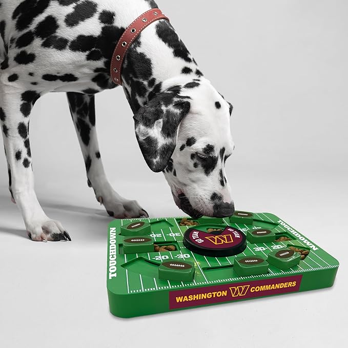 Pets First NFL Washington Commanders Large Puzzle Toy, Dog Puzzle Treat Toy, New Large Size, Interactive Dog Treat Toy, Dog Slow Feeding Toy