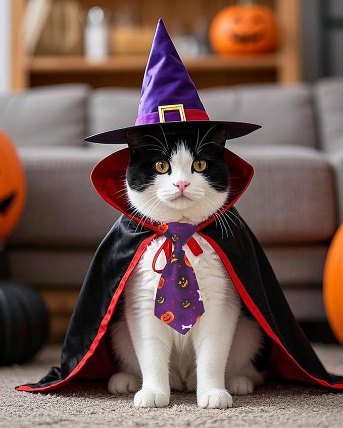 PET SHOW 10 Pack Holiday Small Dog Ties Neckties for Doggies Cats Adjustable Grooming Accessories Neck Ties Bowties Girl Boy Pets Festival Costumes Puppy Wedding Party Gift Favor