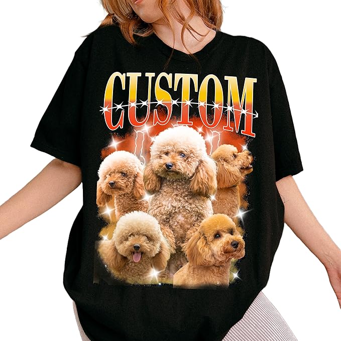 Custom Dog Mom Shirt for Women Pet Ears Sweatshirt with Name Unique Puppy Line Art Cute Dad Hoodie for DogDad Owner Lover