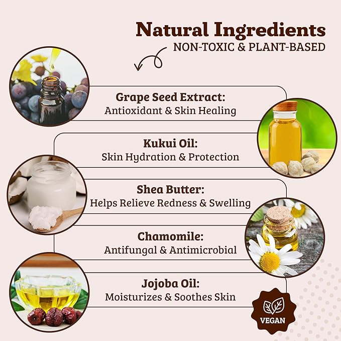 Natural Dog Snout Wipes, 50 Count - Snout Dog Wipes for Cleaning and Soothing, Natural, Non-Toxic Dog Care Products, Kukui Oil Infused, Snout Soother Wipes, Nourishing and Moisturizing Wipes for Dogs