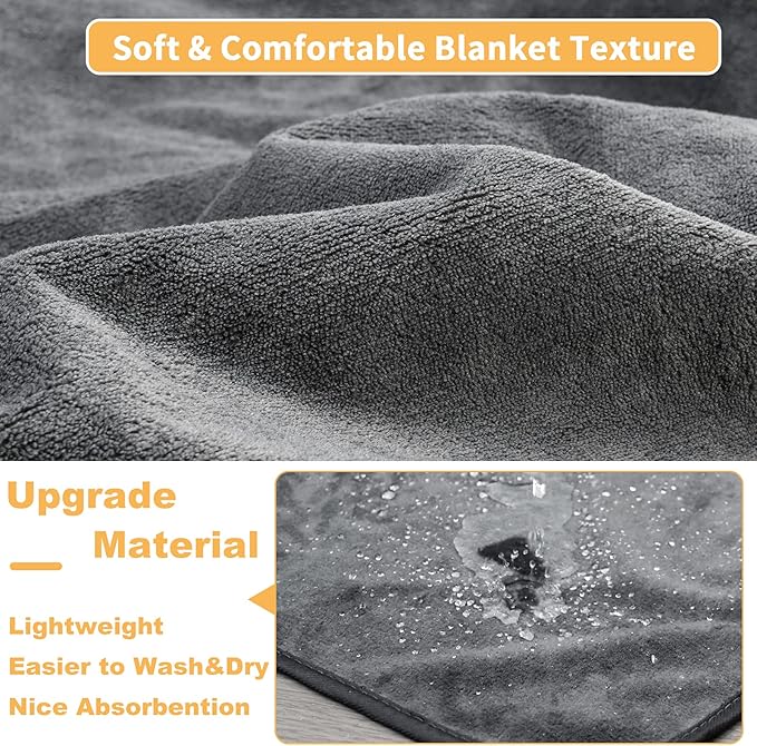 PICK FOR LIFE Washable Dog Pee Pads, 48x48 Reusable Puppy Whelping Pads, Absorb Dog Mats Non-Slip Reusable Dog Training Pads for Whelping, Potty, Training, Playpen, Crate, 2PACK