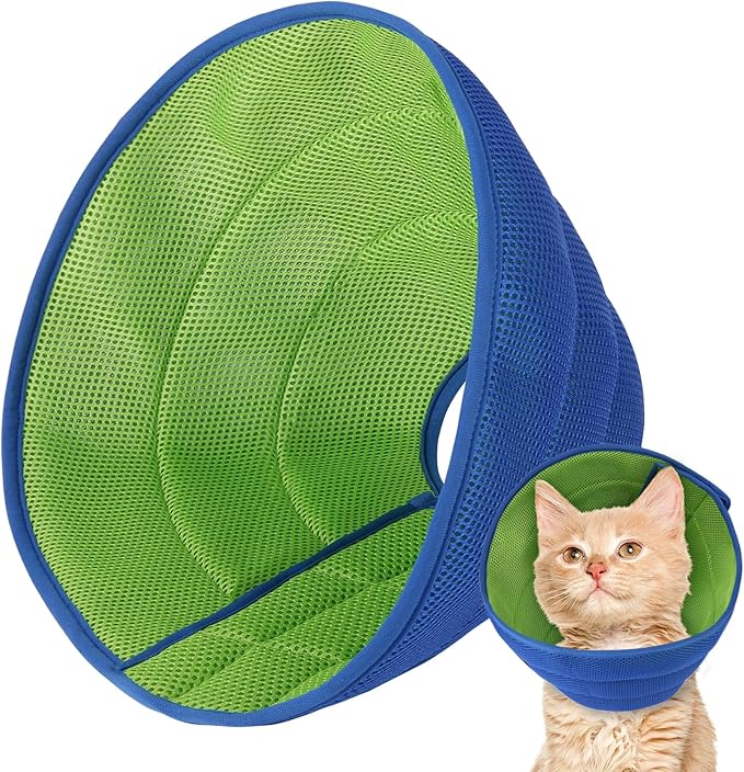 Soft Dog Cone Collar Alternative Small Dogs/Cat, E Cones for Puppy/Kitten to Stop Licking After Surgery, Neuter Recovery Ecollars of Shame Alternatives, Comfortable Paws Comfy Elizabethan Collars