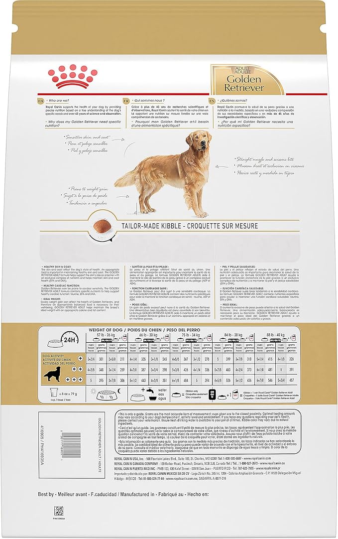 ROYAL CANIN Breed Health Nutrition Golden Retriever Adult Dry Dog Food 17 lbs.