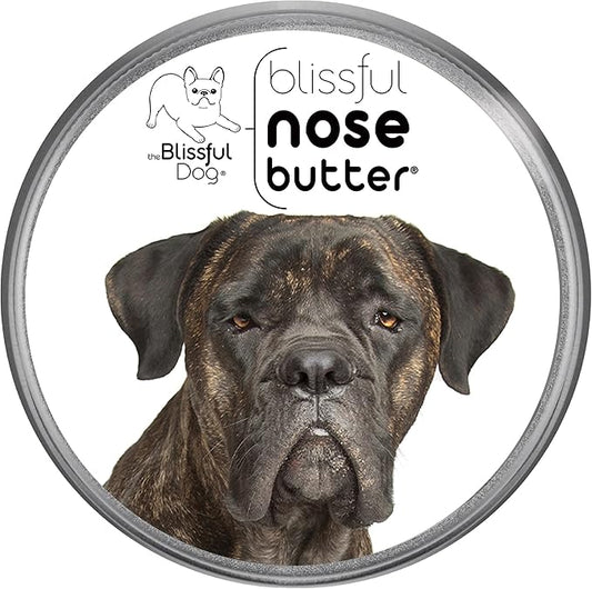 The Blissful Dog Cane Corso Nose Butter for Dry, Cracked Skin, Lick-Safe Dog Nose Balm with Moisturizing Shea Butter, Almond, Olive, and Essential Oils, Pet Supplies, Uncented, 4 oz.