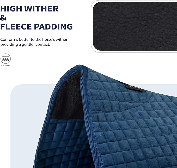 Tackmore Western Saddle Pad Breathable, Shock-Absorbing Saddle Pad