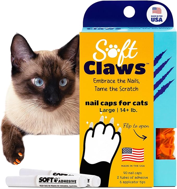 Soft Claws Cat Large Orange