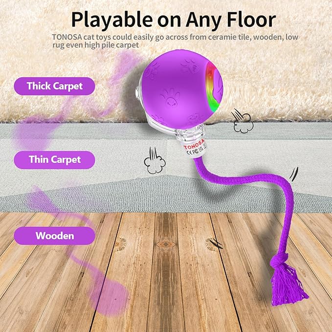 Cat Toys for Indoor Cats - Interactive & Durable Chirping Bird Toys - Perfect for Kittens & Adult Cats - Motion Activated