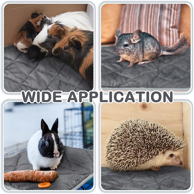 4 Pack Self Heating Cat Pad Self Warming Dog Mat Reflects Body Heat Extra Warm Thermal Pet Pad Washable Dog Cat Bed Crate Bed Mat Blanket(Gray,18 x 24 Inch)