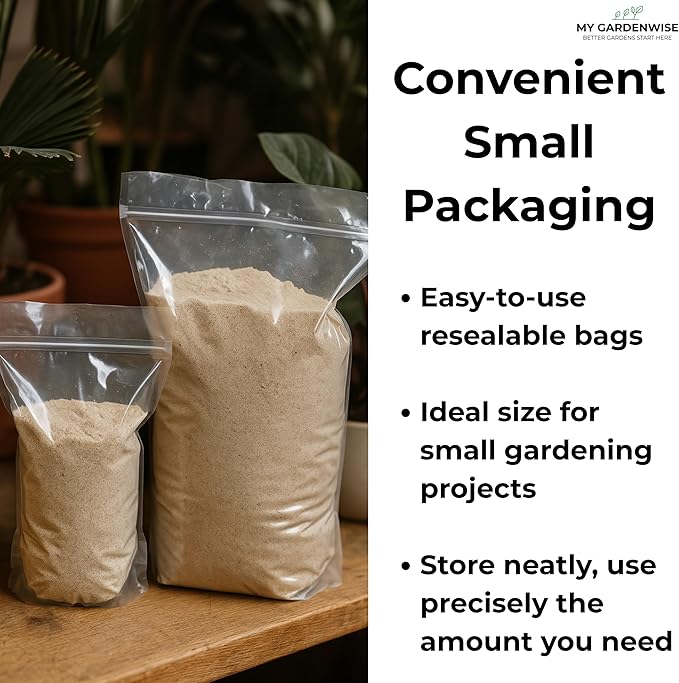 Fine Sand for Plants – Horticultural Sand for Succulents, Cactus, Potting Mixes, Terrariums & Decorative Indoor Gardens, Made in USA (3 quarts - 8.4 lbs)