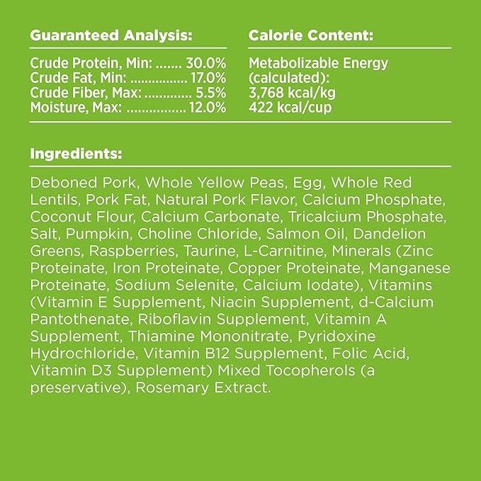 BIXBI Rawbble Dry Dog Food, Pork, 4 lbs - USA Made with Fresh Meat - No Meat Meal & No Corn, Soy or Wheat - Freeze Dried Raw Coated Dog Food - Minimally Processed for Superior Digestibility