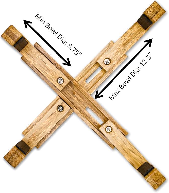 Elevated Dog Bowl Stand, Raised and Adjustable Platform Dog Stand for Small, Medium and Large Size Dogs, All Breeds and Fits Slow Feeder and Metal Bowl up to 8.5 to 12.5 Inch