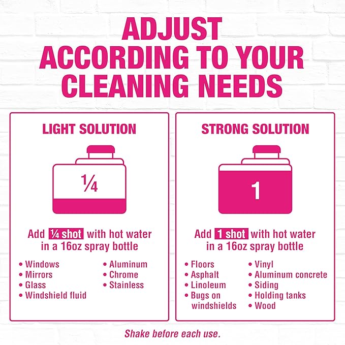 Quick N Brite Super Shot Liquid Cleaner, True All Purpose Cleaner, Concentrated, 32 oz