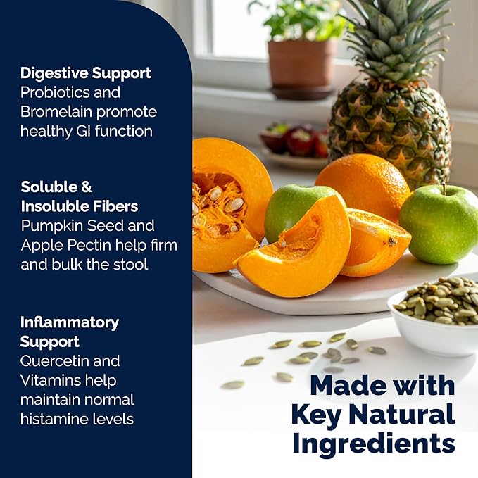 Vetnique Glandex Dog Fiber Supplement Powder for Anal Glands with Pumpkin, Digestive Enzymes & Probiotics - Vet Recommended (Regular or Advanced Strength) - Boot The Scoot (5.5 oz, Pork Liver)