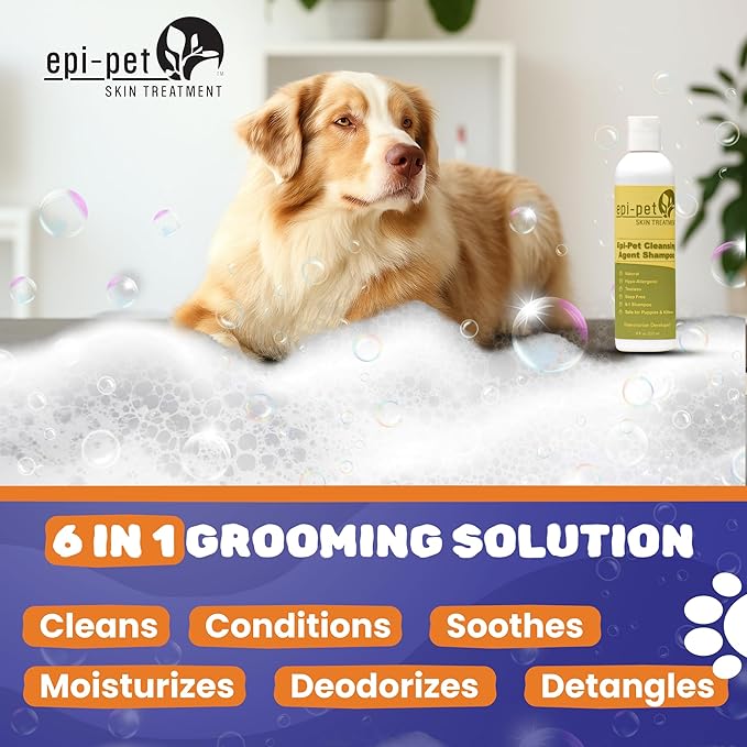 Cleansing Agent Pet Shampoo, 8 oz, White and Green (80518)