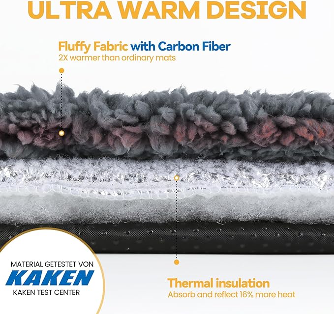 Self Warming Cat Bed Self Heating Cat Dog Mat 29.1 x 18.9 inch Extra Warm Thermal Pet Pad for Indoor Outdoor Pets with Removable Cover Non-Slip Bottom Washable Non Electric