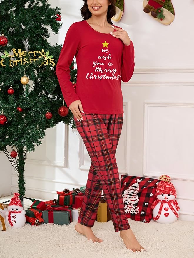 YIJIU Women's Sleepwear Long Sleeve Top and Pants Pajama Set Panda Print Nighty