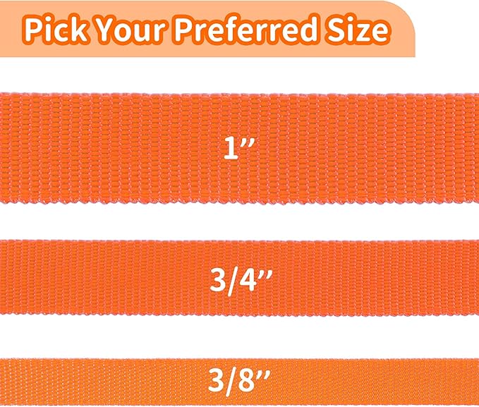 HIKISS Long Dog Leash Obedience Recall Training Agility Lead with Thickening Material for Large Dog - 15ft 20ft 30ft 50ft 100ft Training Leash(Orange 100ft)
