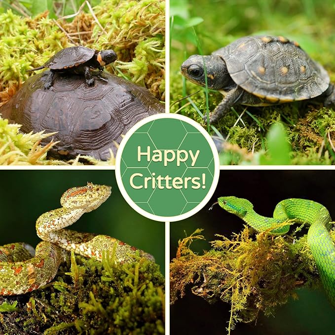 Riare 1.1LB Premium Sphagnum Moss for Reptiles- 25QT Natural Reptile Moss Dried, Forest Live Moss for Terrarium, Frogs Snake Peat Moss Bedding for Leopard Gecko Turtle Anoles Salamanders Orchid Plants