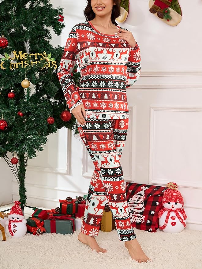 YIJIU Women's Sleepwear Long Sleeve Top and Pants Pajama Set Panda Print Nighty