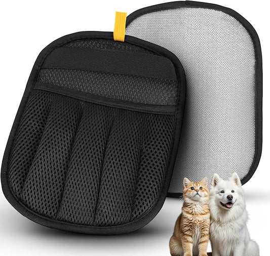 Pet Hair Remover, 2025 Upgrated Five-Finger Electrostatic Pet Hair Removal Gloves, Cat & Dog Hair Remover for Couch, Furniture,Clothing, Animal Fur Removal Tool, Cat Grooming Gloves-2PCS