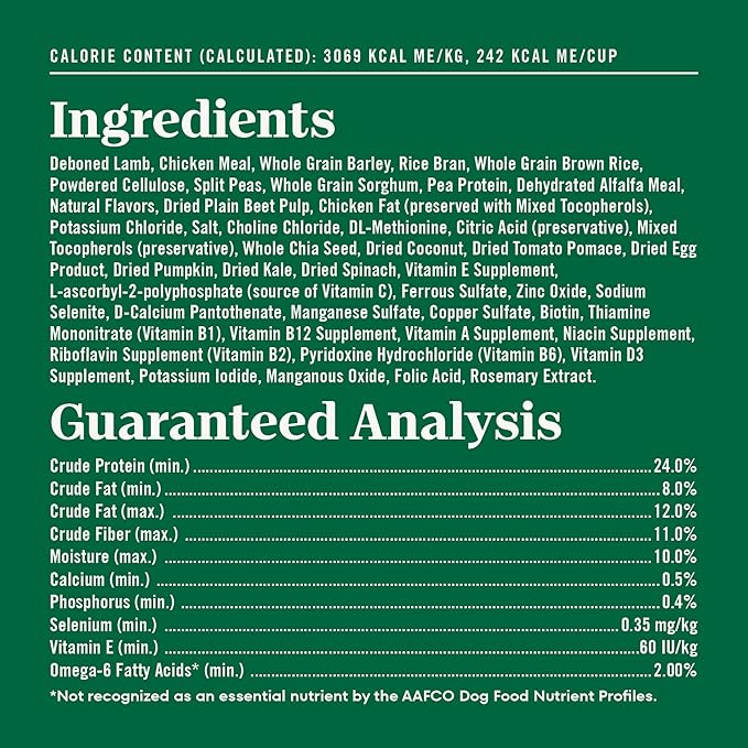 Nutro Natural Choice Lamb & Brown Rice Adult Healthy Weight Dog Food Recipe, 30 lb. Bag