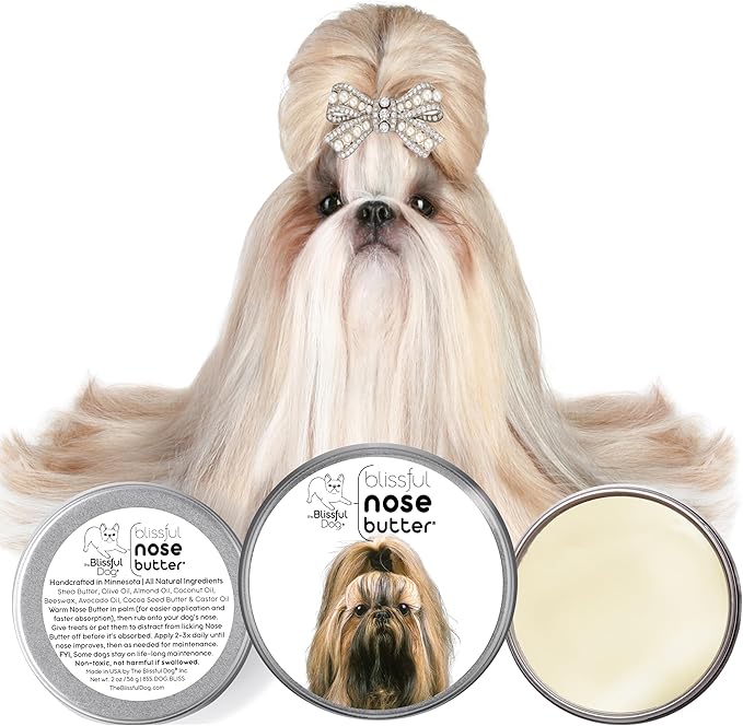 The Blissful Dog Shih Tzu Unscented Nose Butter, 2-Ounce