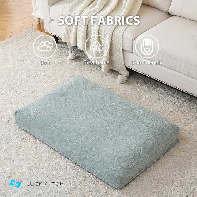 Pet Bed Cooling System, Consistent Cold Water Pad, No Refrigeration or Chemical Gel Needed, Machine Washable Bed, Ideal for Home and Crates (Cooling Green, 30" x 20")