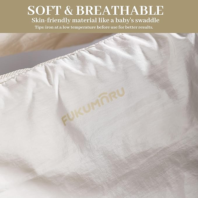 FUKUMARU Dog Sling, DIY Strap Puppy Carrier Sling for 5-12lbs Small Dogs, Ultralight Cat Travel Purse with Mesh Bag, Pets Papoose Carrier Foldable and Machine Washable, 22.44 * 16.9 * 11.8inch(Cream)