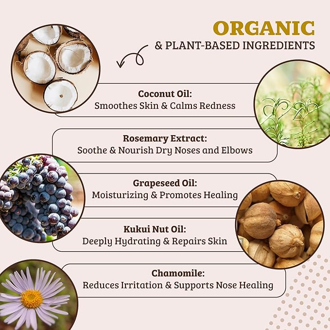 Natural Dog Company Snout Soother, Dog Nose Balm, Wax & Cream for Dry, Cracked Noses, Heals & Moisturizes with Shea Butter & Coconut Oil, Lick-Safe Nose Butter, Made in USA, 2 oz. Stick