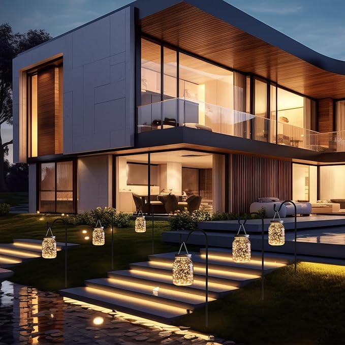 4 Pcs 24 Inch Shepherds Hook for Outdoor Adjustable Bird Feeder Pole Metal Steel Shepard Hooks for Hummingbird Stand Feeder Pole for Garden Plant, Lantern, Hanging Wedding Decor