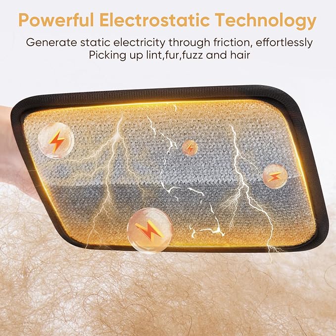 Pet Hair Remover, Electrostatic Pet Hair Removal Gloves, Reusable Cat & Dog Hair Remover for Couch, Furniture, Carpet, Curtain, Upgraded Animal Fur Removal Tool, Cat Grooming Gloves-1 PCS