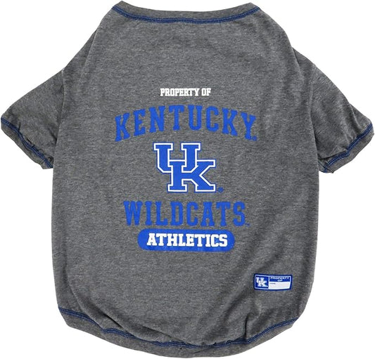 Pets First Collegiate KENTUCKY WILDCATS Dog T-Shirt, Large. - Licensed Shirt for Pets Team Colored with Team Logos.- Premium Stretchable Materials for the Comfrot of your Dog & Cat.