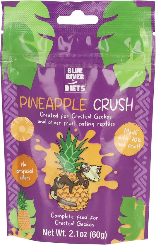 Crested Gecko Diet | Pineapple Crush | All Natural Low Fat Complete Gecko Food | 2.1oz